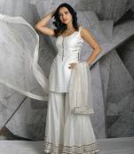 Ivory   Gota Sharara Set