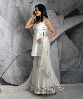 Ivory   Gota Sharara Set 2