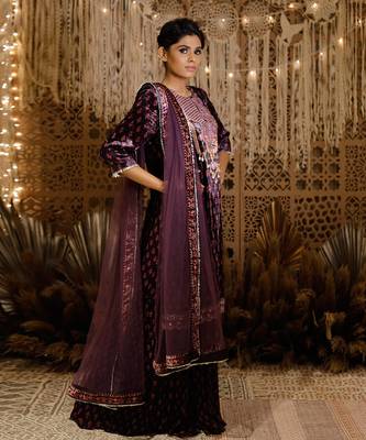 Purple Chanel Kurta Set 2
