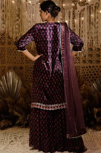 Purple Chanel Kurta Set