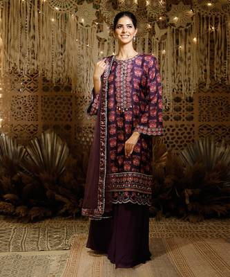 Purple Kurta Set 1