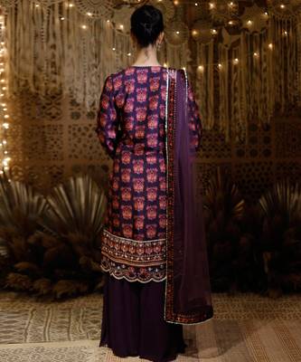Purple Kurta Set 3
