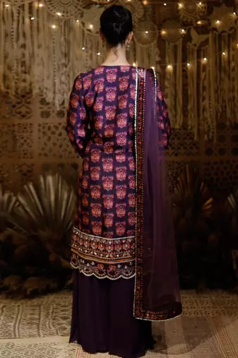 Purple Kurta Set