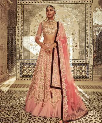 Powder Pink Begum Lehenga Set 2