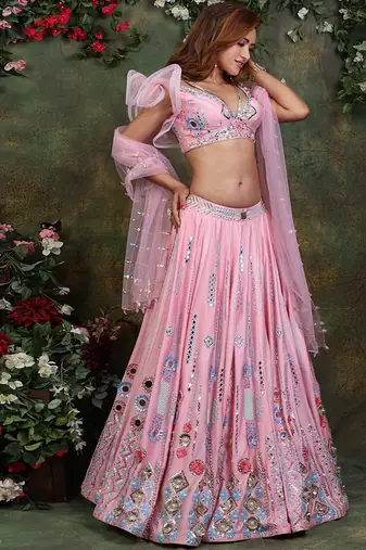 Pink Candy Lehenga Set