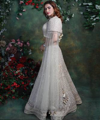 Beige Elizabeth Lehenga Set 2