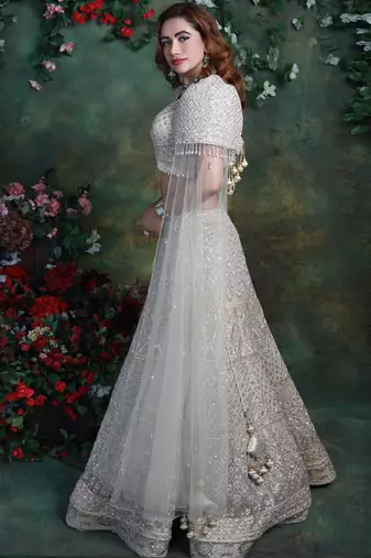 Beige Elizabeth Lehenga Set