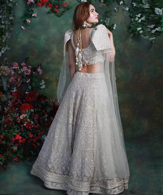 Beige Elizabeth Lehenga Set 3