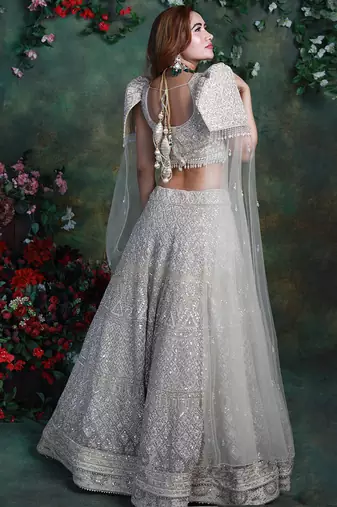 Beige Elizabeth Lehenga Set
