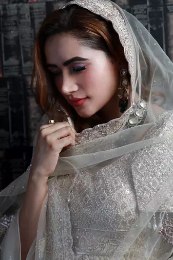 Beige Elizabeth Lehenga Set
