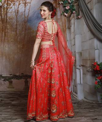Amaranth Arfaan Lehenga Set 3