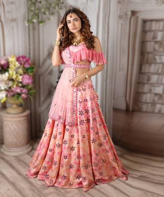 Pink Tal Dal Lehenga Set 1