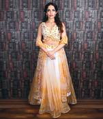 Ivory And Yellow Floral Summer Lehenga Set