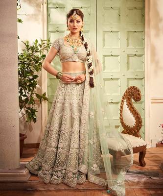 Pista Green Lehenga Set 1