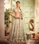 Pista Green Lehenga Set