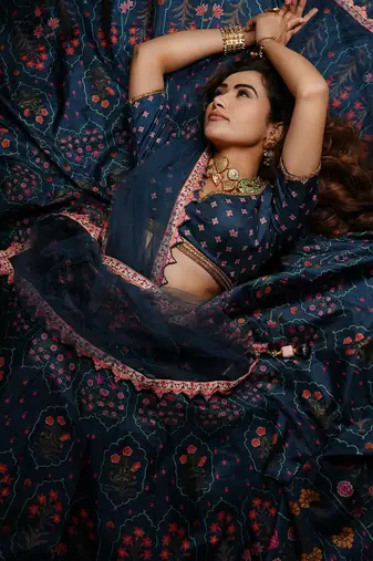 Midnight Blue Lagoon Lehenga Set
