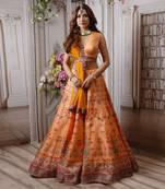 Light Orange Sunshine Lehenga Set