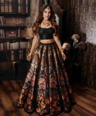Black Paradise lehenga Set 1