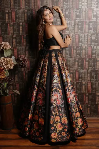 Black Paradise lehenga Set