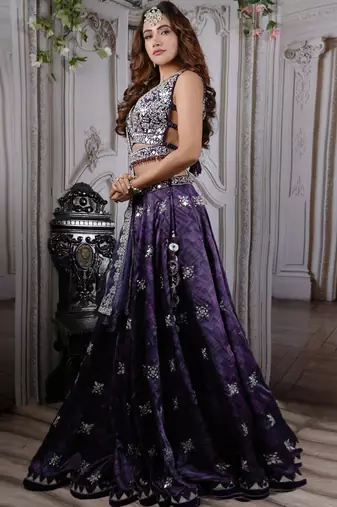 Purple Ainna Lehenga Set