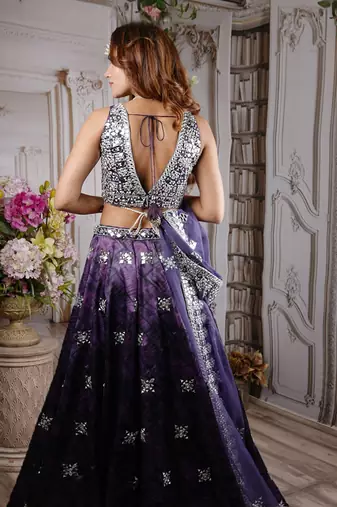 Purple Ainna Lehenga Set