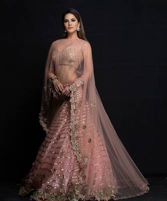 Light Pink Lahar Lehenga Set 1