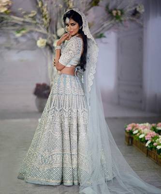 Mint Blue Azul Lehenga Set 2