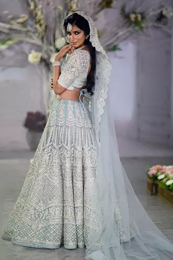 Mint Blue Azul Lehenga Set