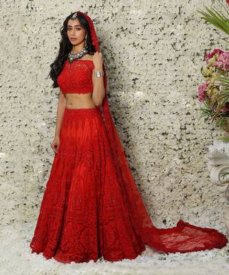 Red Elegant Lehenga Set 1
