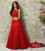 Red Elegant Lehenga Set