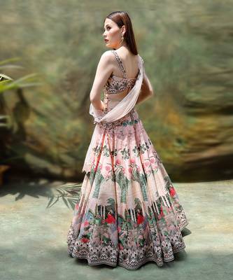 Pink Regal Paradise Lehenga Set 3