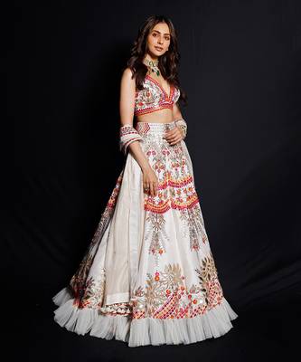 Ivory Garden Of Silk Lehenga Set 1