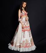 Ivory Garden Of Silk Lehenga Set