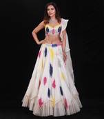 Ivory  Synchronized Scintillation Lehenga Set