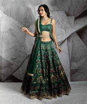 Emerald Paradise Lehenga Set 1