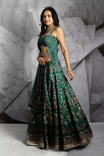 Emerald Paradise Lehenga Set