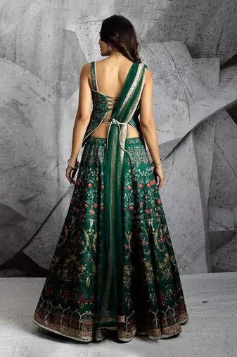 Emerald Paradise Lehenga Set