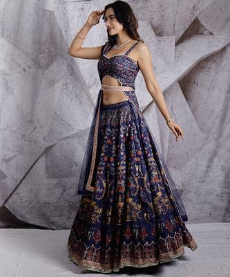 Blue Paradise Lehenga Set 2