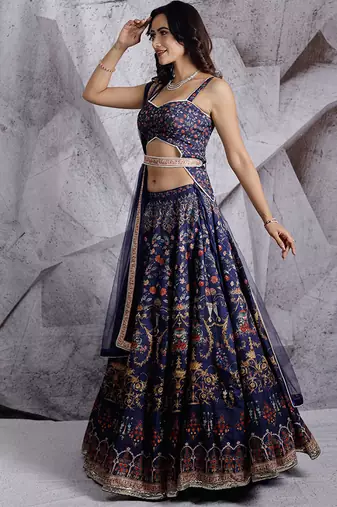 Blue Paradise Lehenga Set
