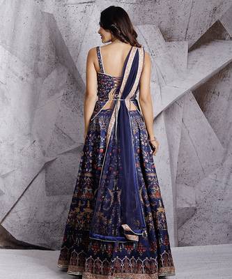 Blue Paradise Lehenga Set 3
