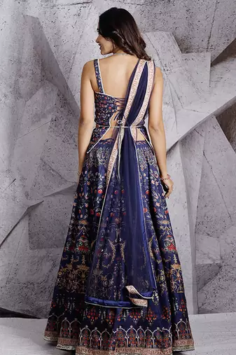 Blue Paradise Lehenga Set
