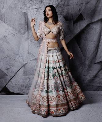 Ivory Floral Paradise Lehenga Set 1