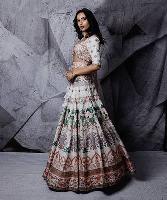 Ivory Floral Paradise Lehenga Set 2