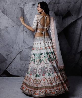 Ivory Floral Paradise Lehenga Set 3