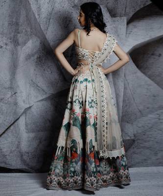 Ivory Regal Paradise Lehenga Set 3