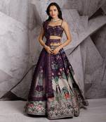 Purple Regal Paradise Lehenga Set