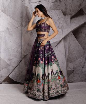 Purple Regal Paradise Lehenga Set 2