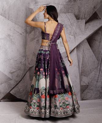 Purple Regal Paradise Lehenga Set 3