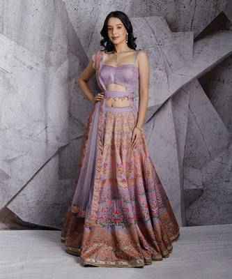 Lilac Digital Lehenga Set 1