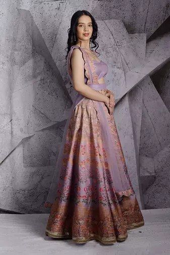 Lilac Digital Lehenga Set